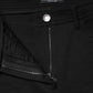 Black Nylon Stretch Skinny High Waist Pants