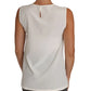 White Embellished Crystal Sequin Fairy  Top