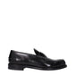 Black Leather Slip-On Loafers