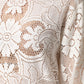 White Embroidery Lace Cotton Blouse Top