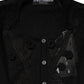 Black Sheer Button Down Cardigan Sweater