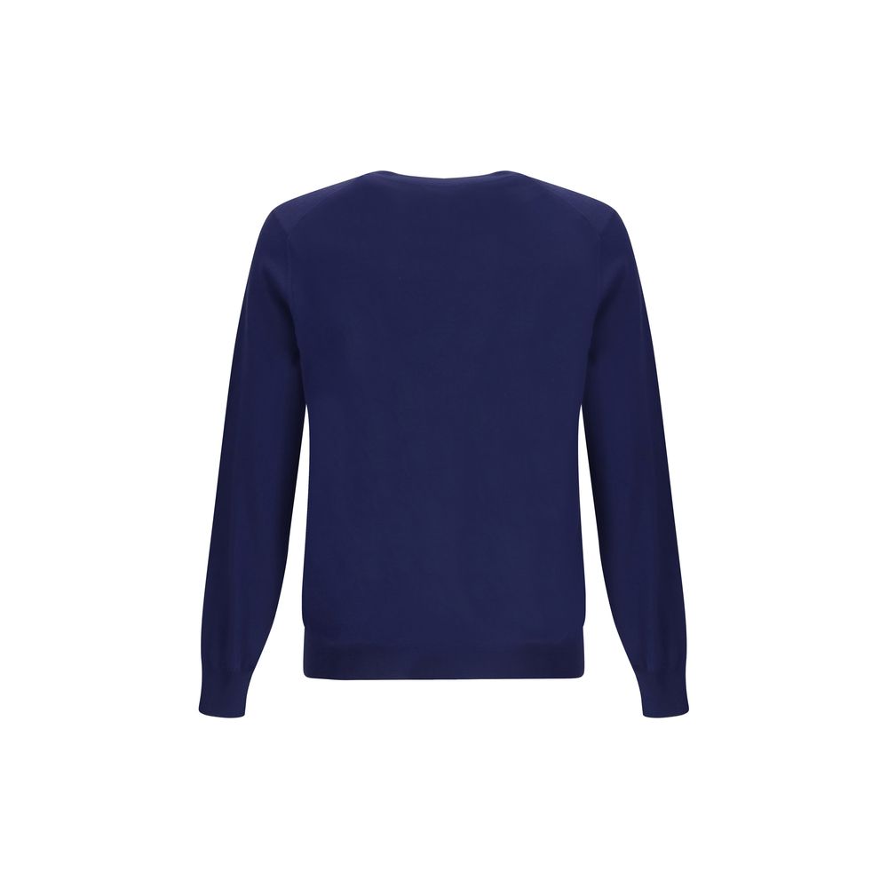 Blue Fleece Wool Sweatshirt
