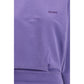 Purple Cotton Casual Dress