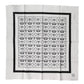 White Crown Cotton Men Square Foulard Scarf