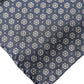 Blue Patterned Silk Square Handkerchief Scarf
