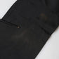 Black Logo Silk Fringes Neck Foulard Scarf