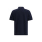 Blue Cotton Polo Shirt