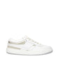 White Leather Low Top Sneakers