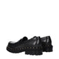 Black Leather Slip-On Loafers