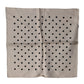 Brown Polka Dot Square Handkerchief Scarf