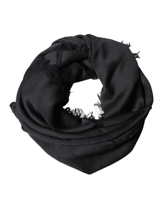 Black Lace Stole Neck Wrap Shawl Scarf