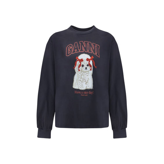 Black Cotton Long Sleeve T-Shirt