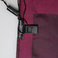 Maroon Silk Lace Stole Square Foulard Scarf