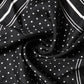 Scarf Black Poka Dot Men Square Handkerchief