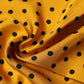 Orange Polka Dot Square Handkerchief Scarf