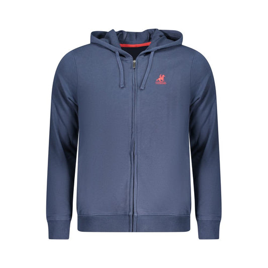 Blue Cotton Men's Hoodie