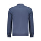 Blue Cotton Men Sweatshirt