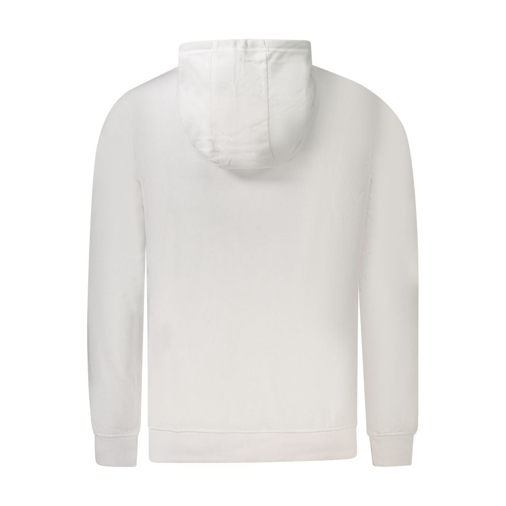 White Cotton Men's Hoodie