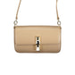 Beige Leather Women's Shoulder Bag