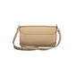 Beige Leather Women's Shoulder Bag