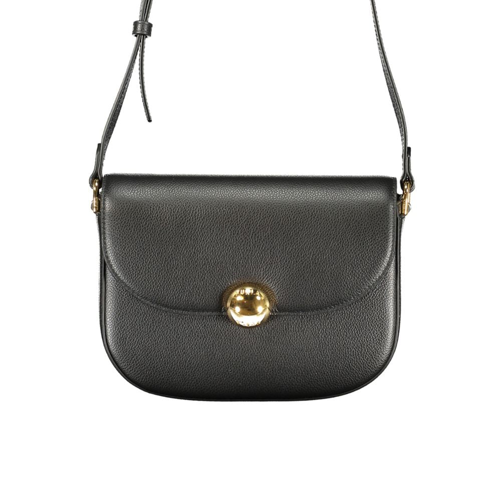 Black Leather Women Crossbody