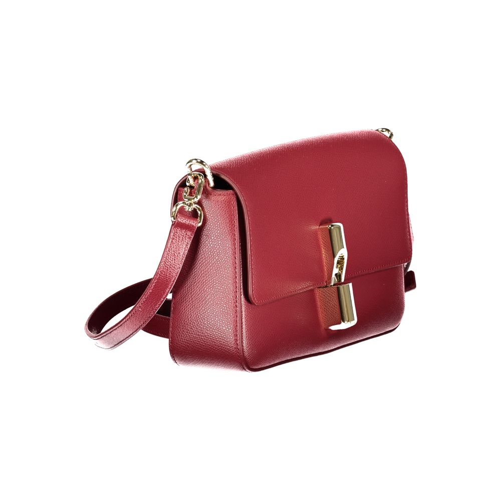 Red Leather Women Handbag