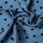 Blue Polka Dot Square Handkerchief Scarf