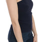 Strapless Zipper Back Tube Top Blouse