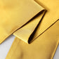Yellow Silk Fringes Neck Wrap Foulard Scarf