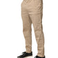 Beige Cotton Skinny Chino Trouser Pants