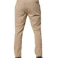 Beige Cotton Skinny Chino Trouser Pants