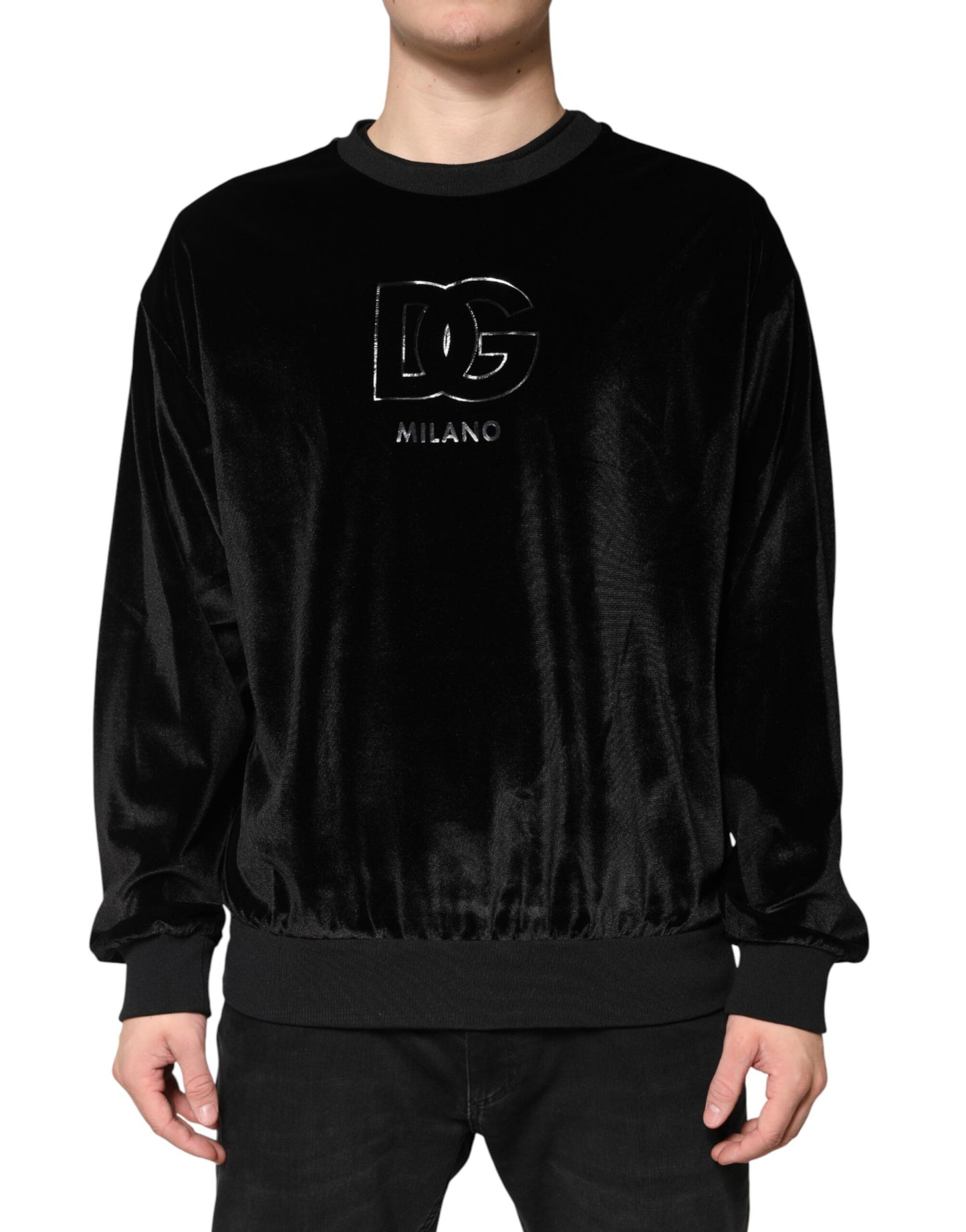 Black DG Logo Crew Neck Sweatshirt Sweater
