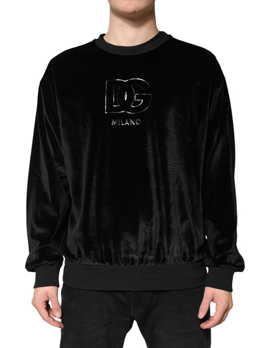 Black DG Logo Crew Neck Sweatshirt Sweater