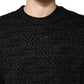 Black Monogram Crew Neck Sweatshirt Sweater