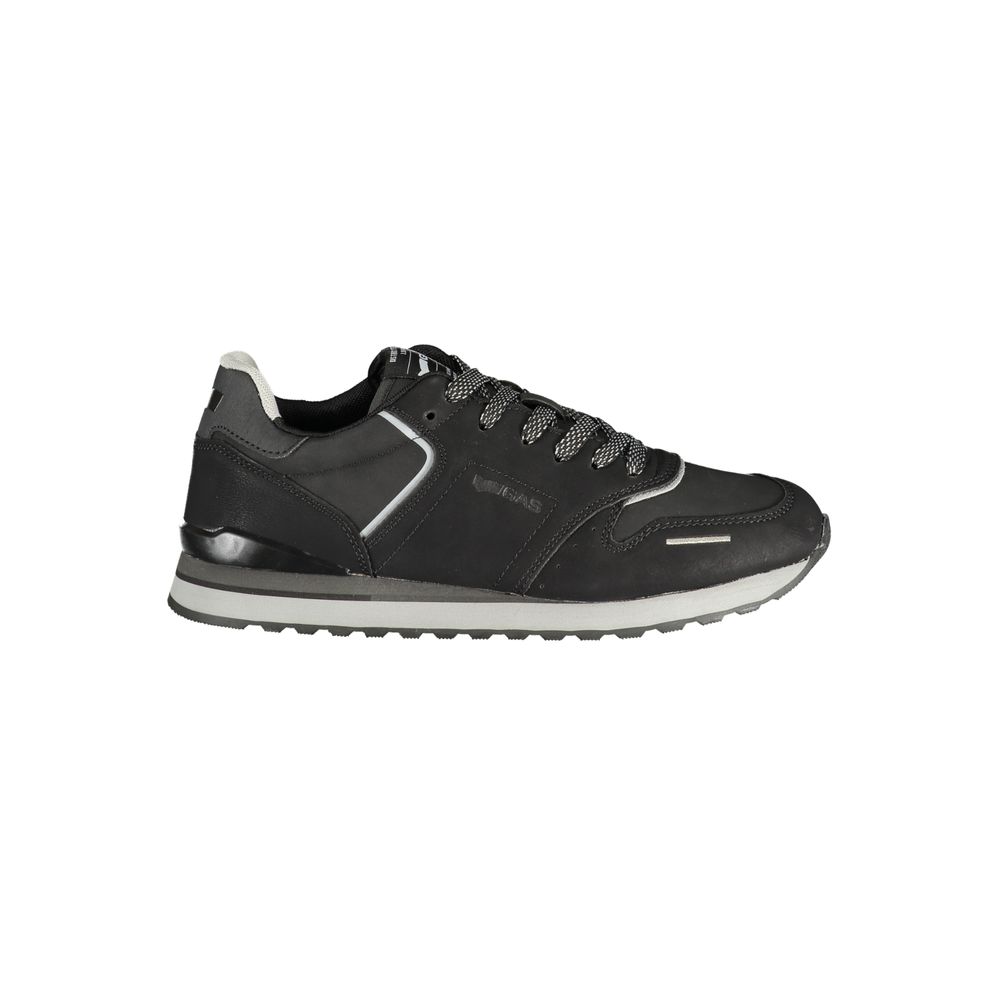 Black Polyurethane Men's Sneaker