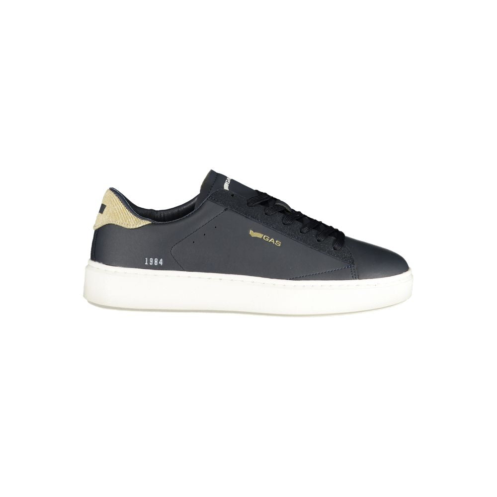 Blu Polyurethane Men Sneaker