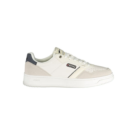 White Polyester Men's Sneaker