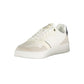 White Polyester Men's Sneaker