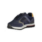 Blue Polyester Men Sneaker