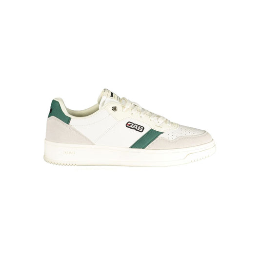 White Polyurethane Men Sneaker