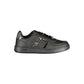 "Black Polyurethane Women's Sneaker"