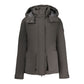 Black Polyester Women's Parka Jacket