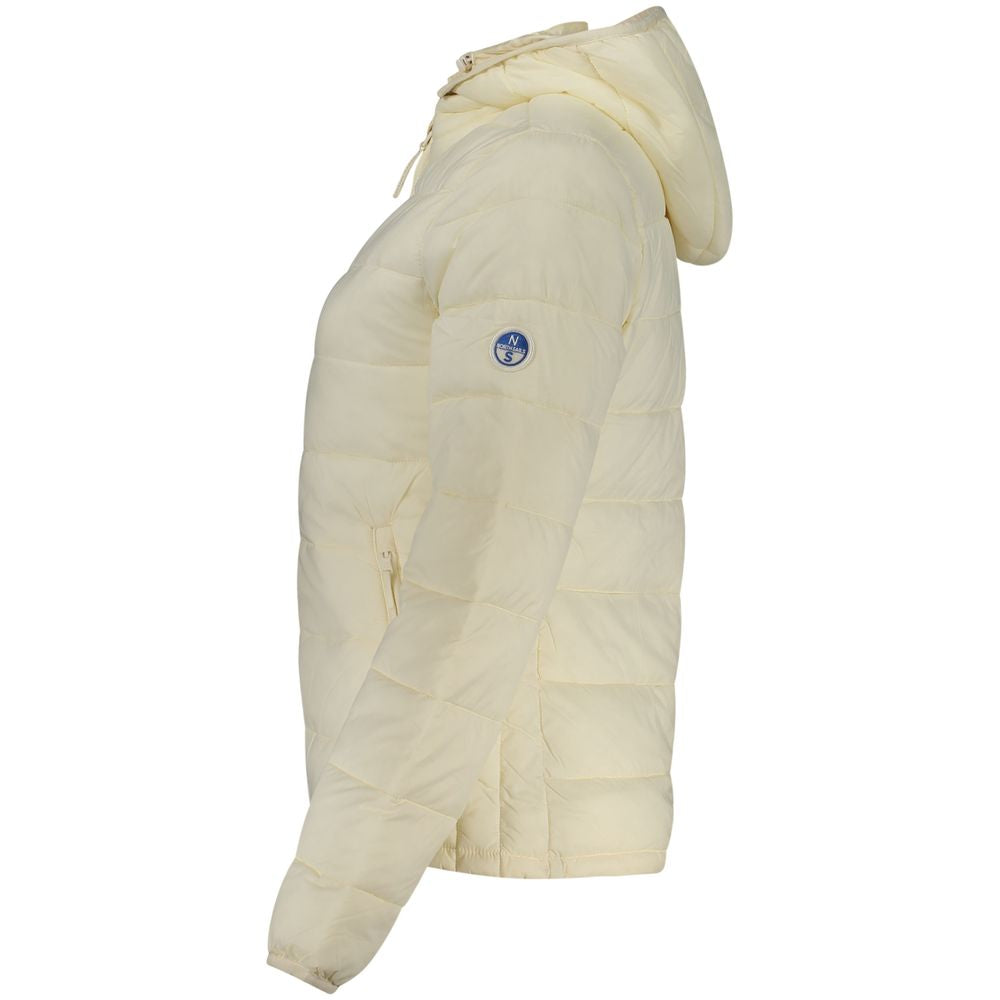 White Polyester Jackets & Coat