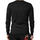 Black Cashmere Buttoned Men Cardigan Sweater