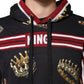 Black King Crown Hooded Sweatshirt Sweater