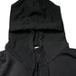 Black Logo Zipped Hooded Sweatshirt Sweater