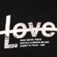 Black LOVE Cotton Hooded Sweatshirt Sweater