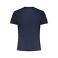 Blue Cotton Men T-Shirt