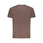 Brown Cotton Men's T-Shirt