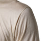 Off White Cotton Blend Men Henley T-shirt